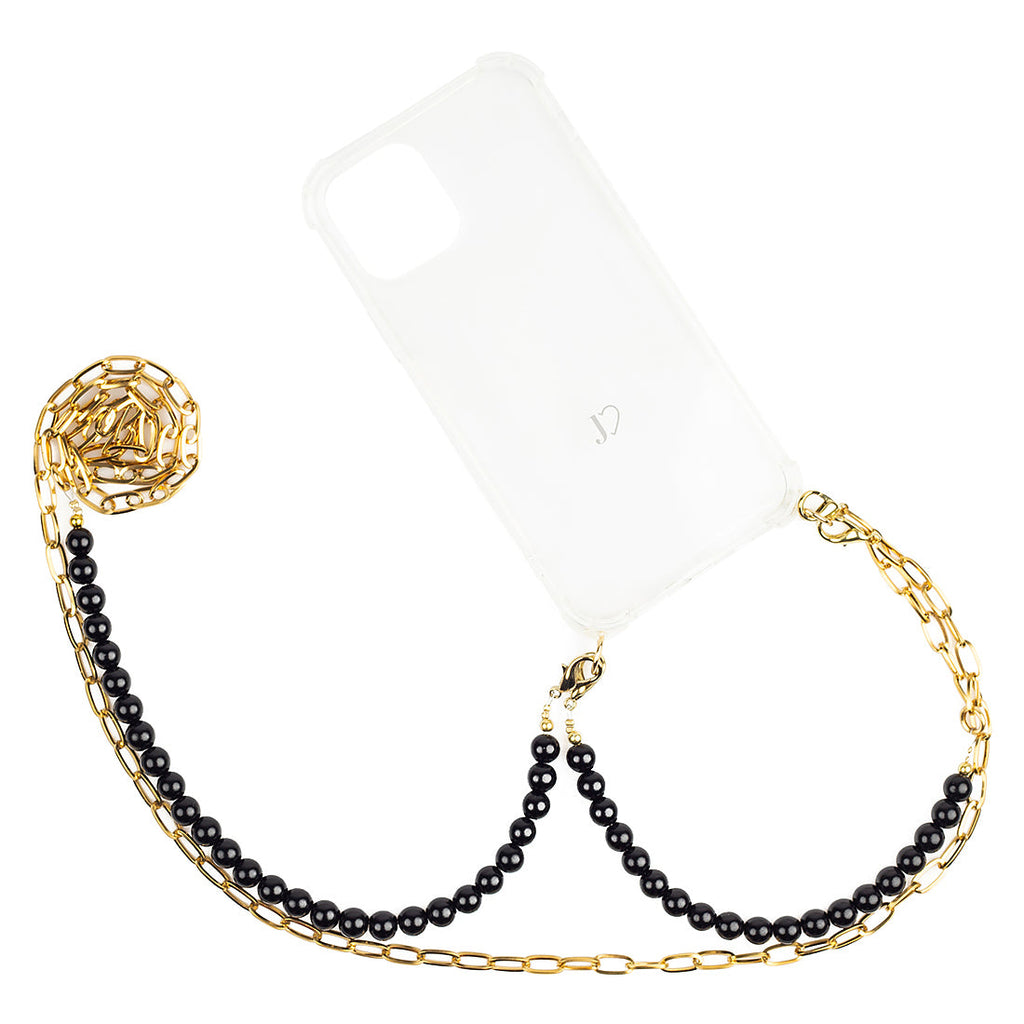 Etui Black Pearl & Chain long strap - Jlove.pl